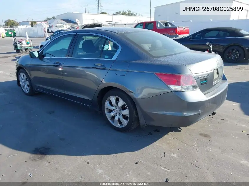 JHMCP26708C025899 2008 Honda Accord 2.4 Ex