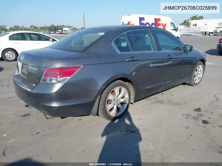 JHMCP26708C025899 2008 Honda Accord 2.4 Ex