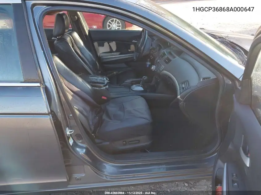 1HGCP36868A000647 2008 Honda Accord 3.5 Ex-L