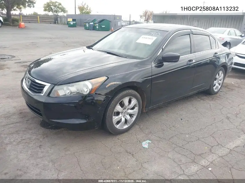 1HGCP25808A113232 2008 Honda Accord Sdn 2.4 Ex-L/Ex-L