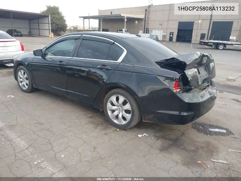 1HGCP25808A113232 2008 Honda Accord Sdn 2.4 Ex-L/Ex-L