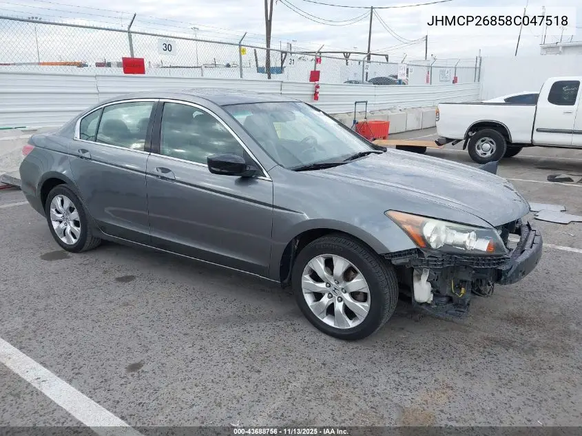 JHMCP26858C047518 2008 Honda Accord 2.4 Ex-L