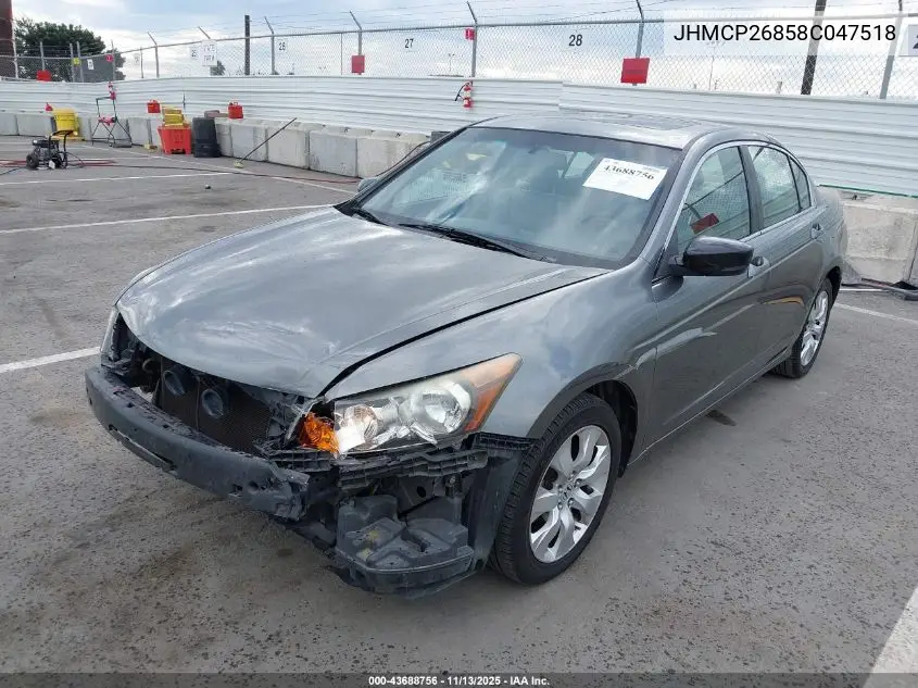 JHMCP26858C047518 2008 Honda Accord 2.4 Ex-L