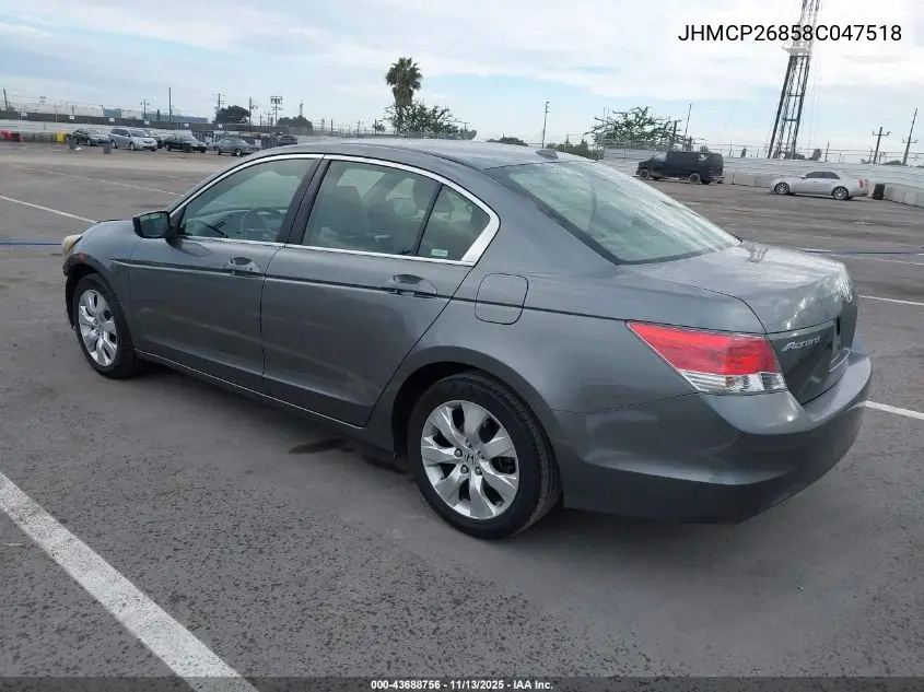 JHMCP26858C047518 2008 Honda Accord 2.4 Ex-L