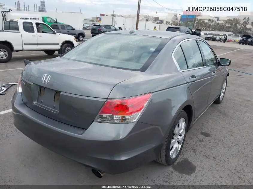JHMCP26858C047518 2008 Honda Accord 2.4 Ex-L