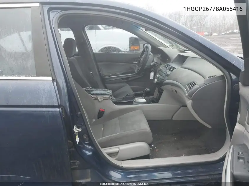 1HGCP26778A055416 2008 Honda Accord 2.4 Ex