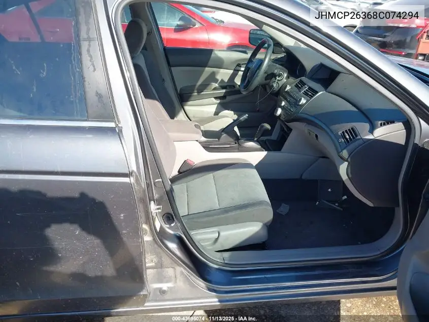JHMCP26368C074294 2008 Honda Accord 2.4 Lx