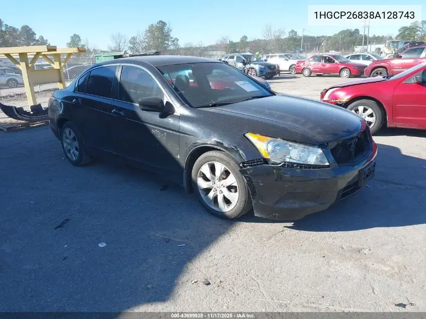 1HGCP26838A128743 2008 Honda Accord 2.4 Ex-L