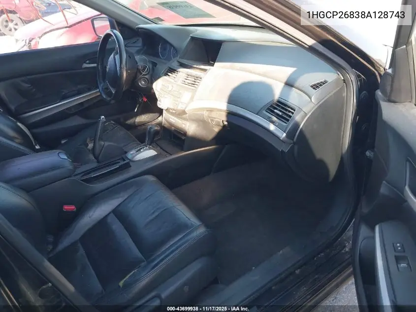 1HGCP26838A128743 2008 Honda Accord 2.4 Ex-L