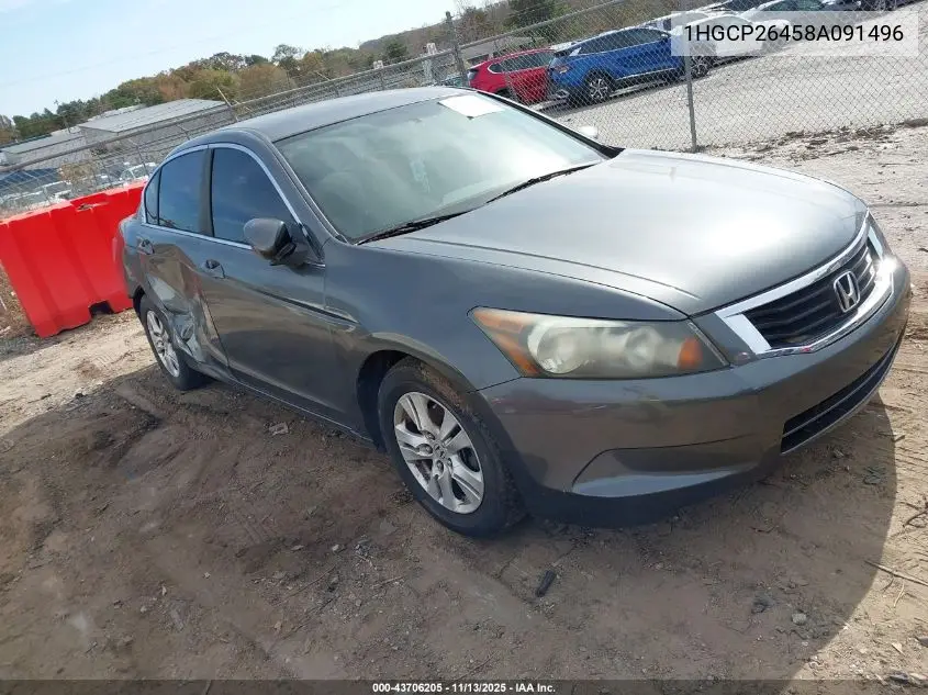 1HGCP26458A091496 2008 Honda Accord 2.4 Lx-P