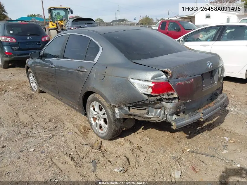 1HGCP26458A091496 2008 Honda Accord 2.4 Lx-P