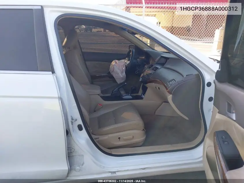 1HGCP36888A000312 2008 Honda Accord Exl