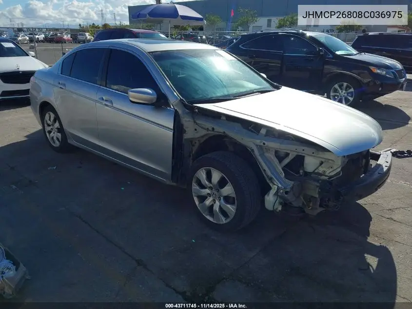 JHMCP26808C036975 2008 Honda Accord 2.4 Ex-L