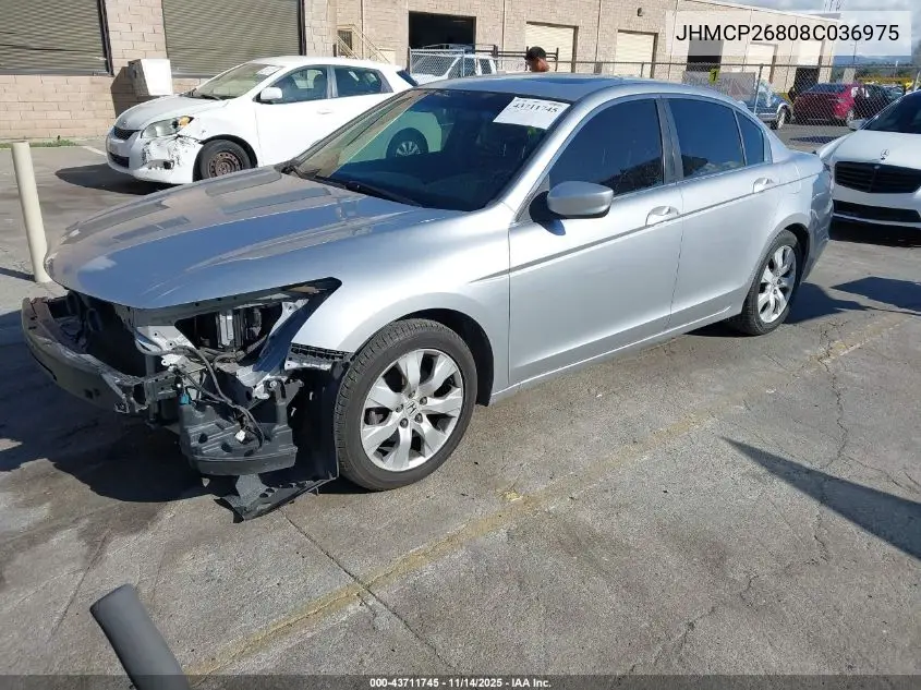 JHMCP26808C036975 2008 Honda Accord 2.4 Ex-L