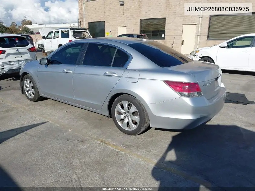 JHMCP26808C036975 2008 Honda Accord 2.4 Ex-L