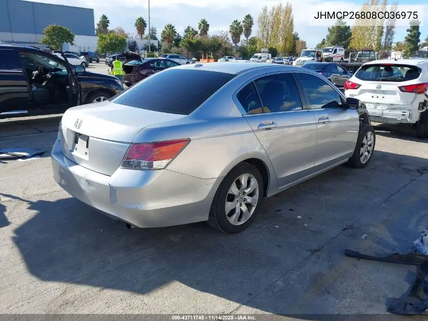 JHMCP26808C036975 2008 Honda Accord 2.4 Ex-L