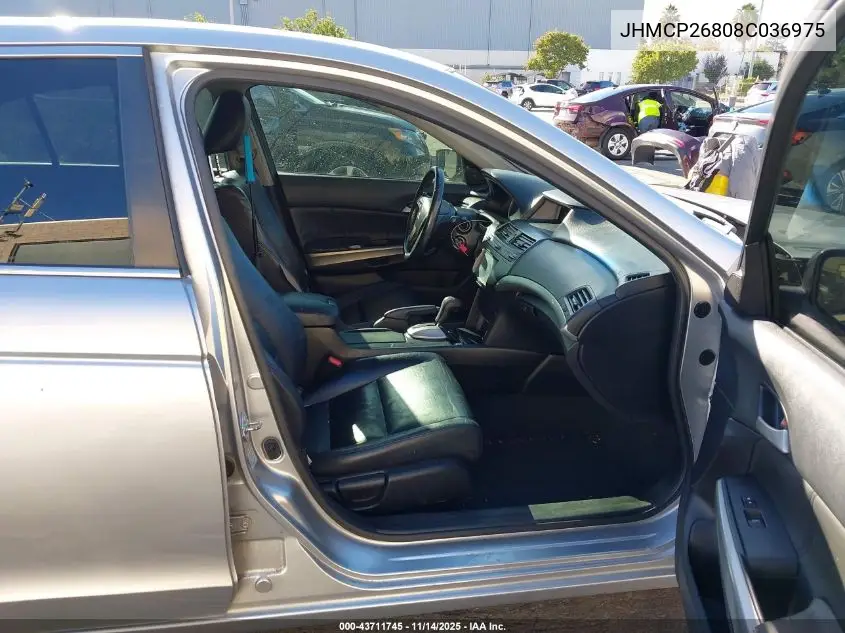 JHMCP26808C036975 2008 Honda Accord 2.4 Ex-L