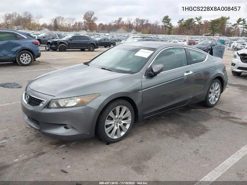 1HGCS228X8A008457 2008 Honda Accord 3.5 Ex-L