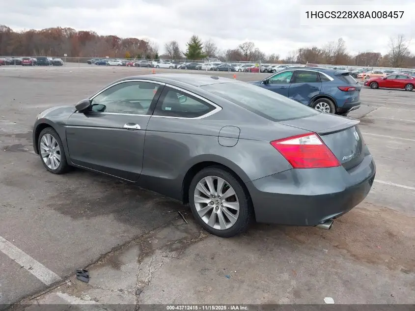 1HGCS228X8A008457 2008 Honda Accord 3.5 Ex-L