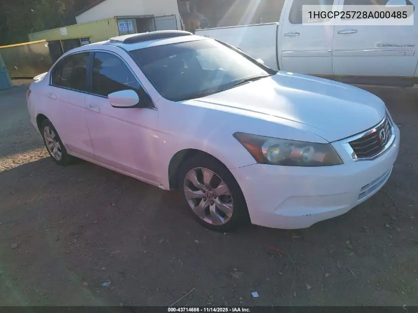 1HGCP25728A000485 2008 Honda Accord 2.4 Ex