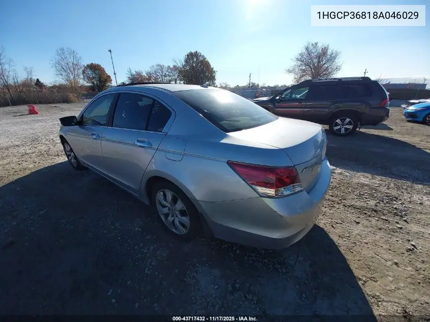 1HGCP36818A046029 2008 Honda Accord 3.5 Ex-L