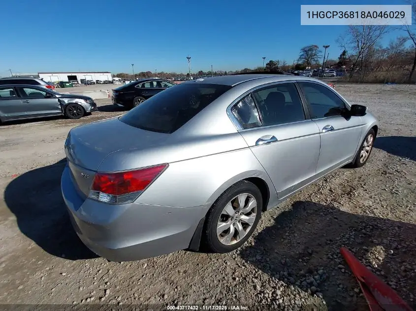 1HGCP36818A046029 2008 Honda Accord 3.5 Ex-L