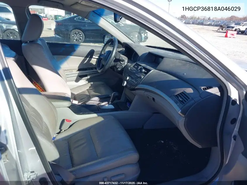 1HGCP36818A046029 2008 Honda Accord 3.5 Ex-L