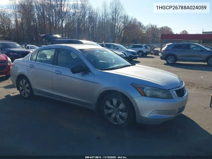 1HGCP26788A024059 2008 Honda Accord 2.4 Ex