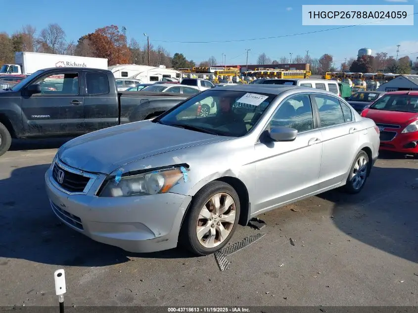 1HGCP26788A024059 2008 Honda Accord 2.4 Ex