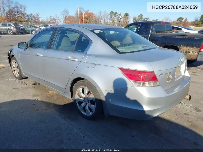 1HGCP26788A024059 2008 Honda Accord 2.4 Ex