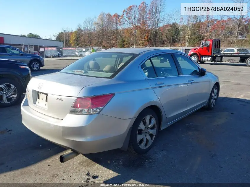 1HGCP26788A024059 2008 Honda Accord 2.4 Ex
