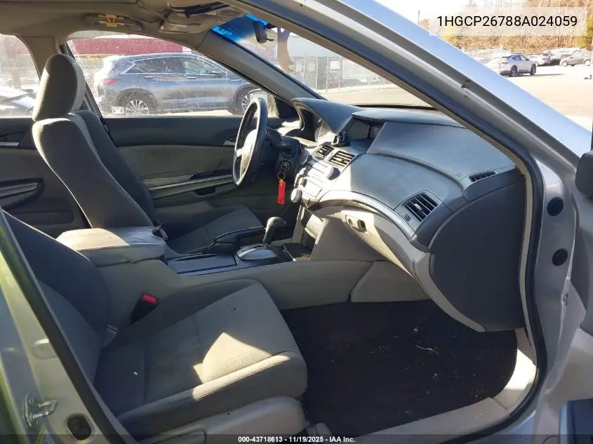 1HGCP26788A024059 2008 Honda Accord 2.4 Ex