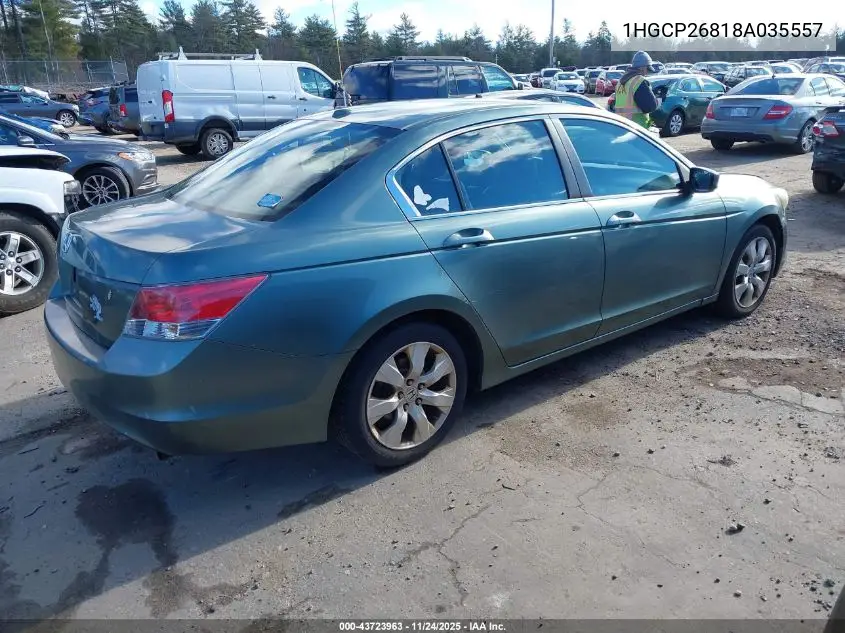 1HGCP26818A035557 2008 Honda Accord 2.4 Ex-L