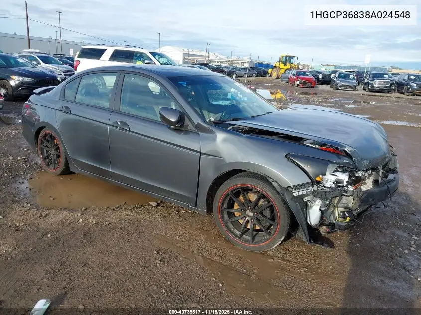 1HGCP36838A024548 2008 Honda Accord 3.5 Ex-L