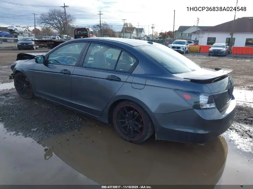 1HGCP36838A024548 2008 Honda Accord 3.5 Ex-L