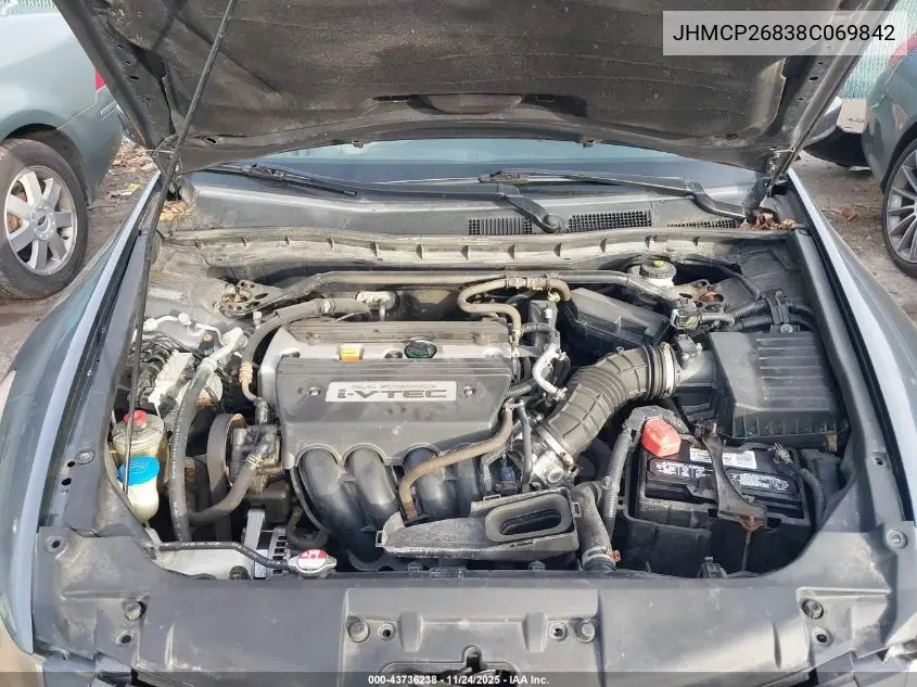 JHMCP26838C069842 2008 Honda Accord 2.4 Ex-L