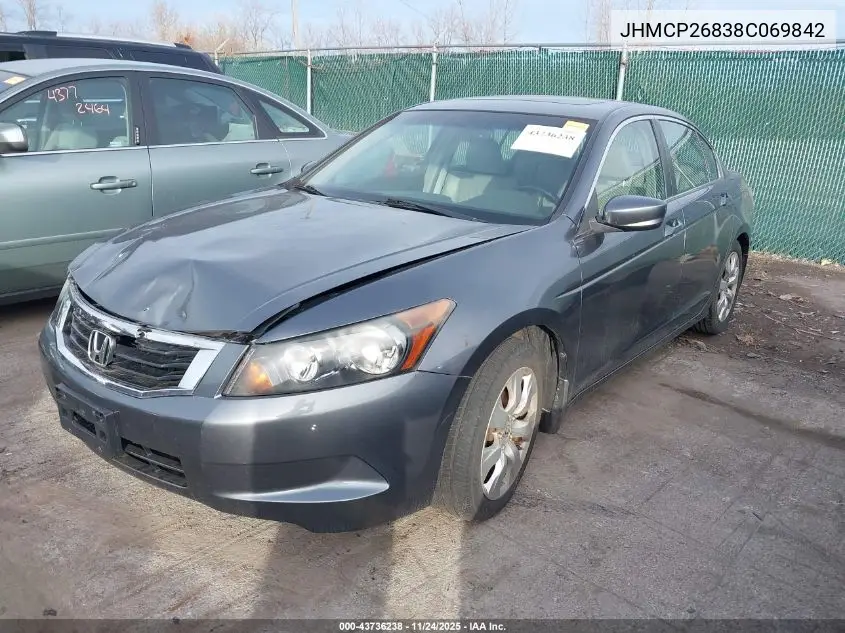 JHMCP26838C069842 2008 Honda Accord 2.4 Ex-L