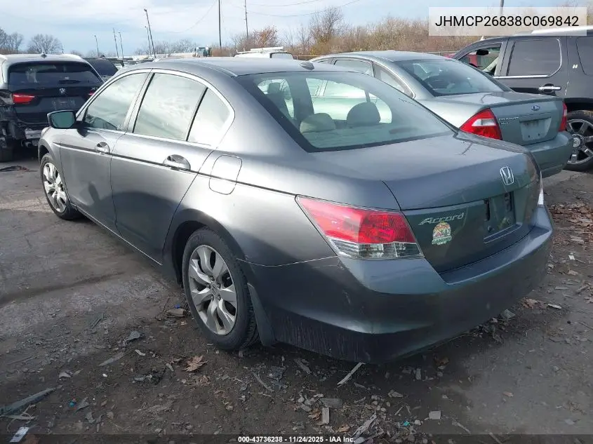JHMCP26838C069842 2008 Honda Accord 2.4 Ex-L