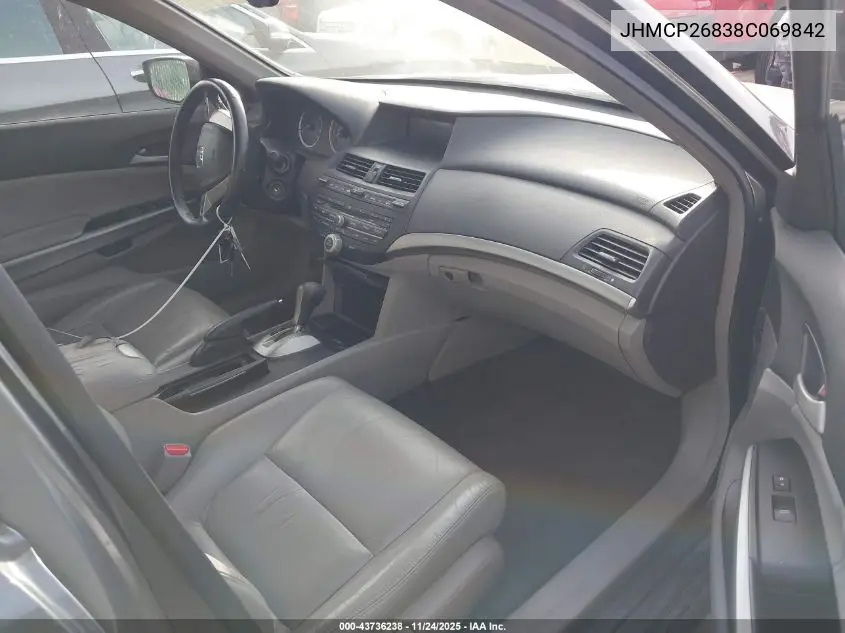 JHMCP26838C069842 2008 Honda Accord 2.4 Ex-L