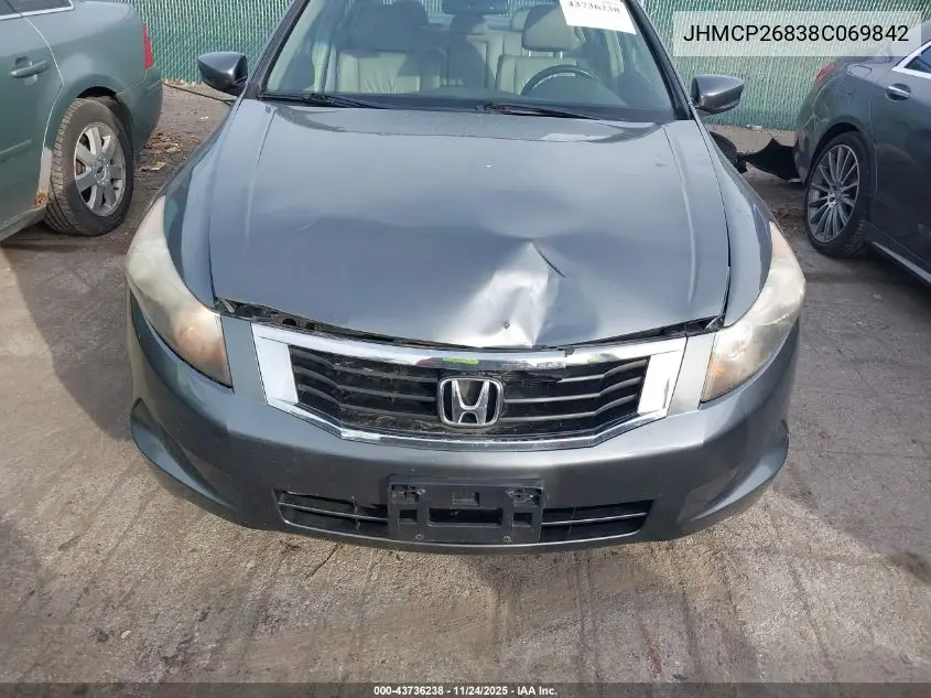 JHMCP26838C069842 2008 Honda Accord 2.4 Ex-L
