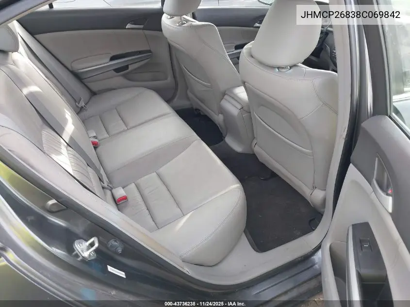 JHMCP26838C069842 2008 Honda Accord 2.4 Ex-L