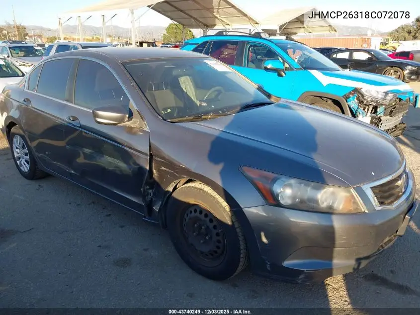 JHMCP26318C072078 2008 Honda Accord 2.4 Lx