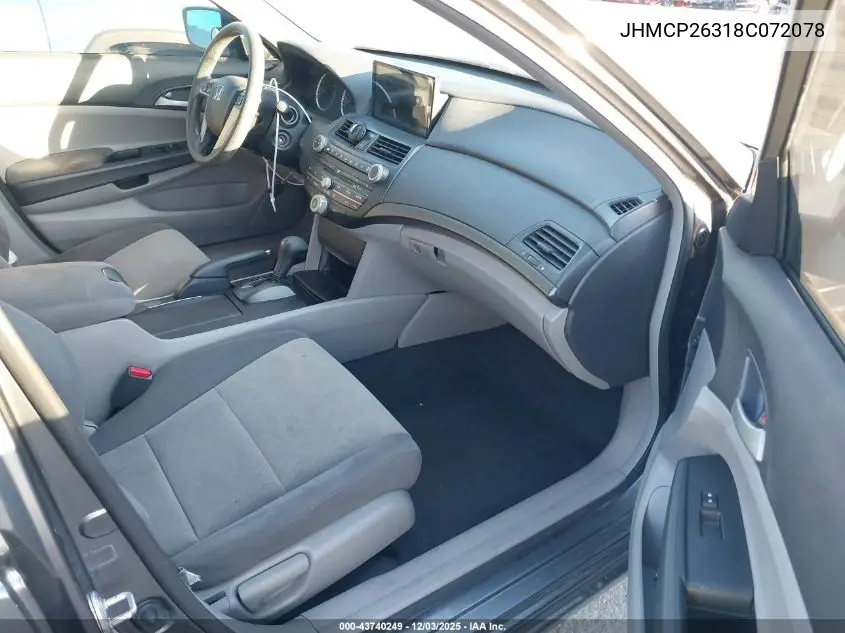 JHMCP26318C072078 2008 Honda Accord 2.4 Lx