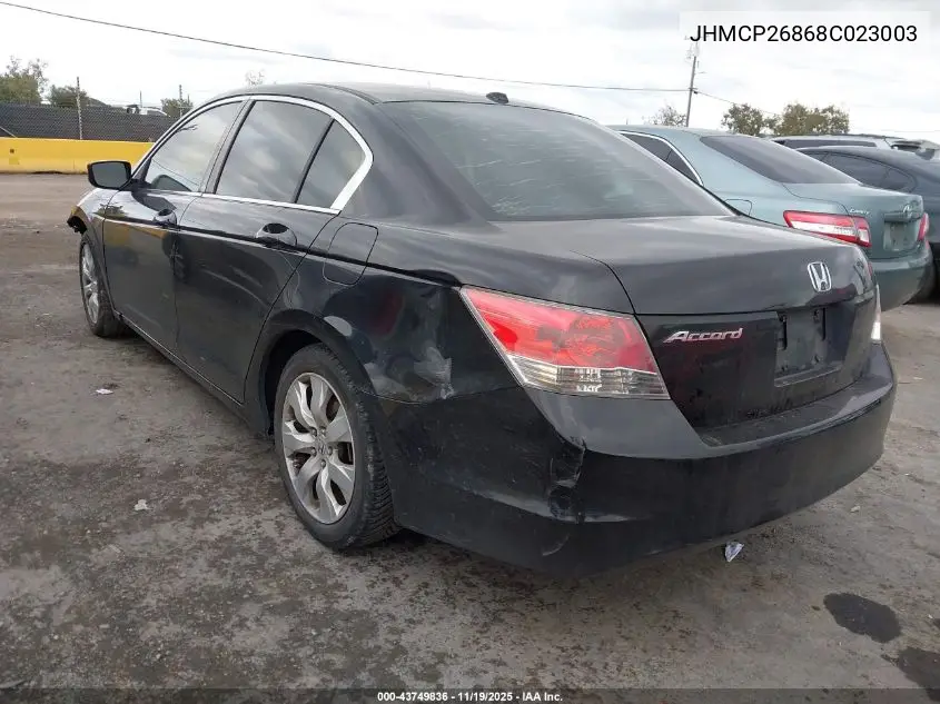 JHMCP26868C023003 2008 Honda Accord 2.4 Ex-L