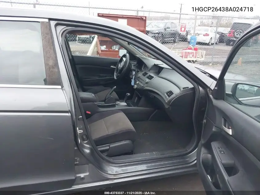 1HGCP26438A024718 2008 Honda Accord 2.4 Lx-P