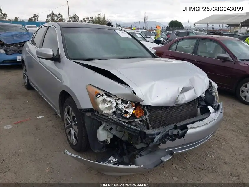 JHMCP26738C043099 2008 Honda Accord 2.4 Ex