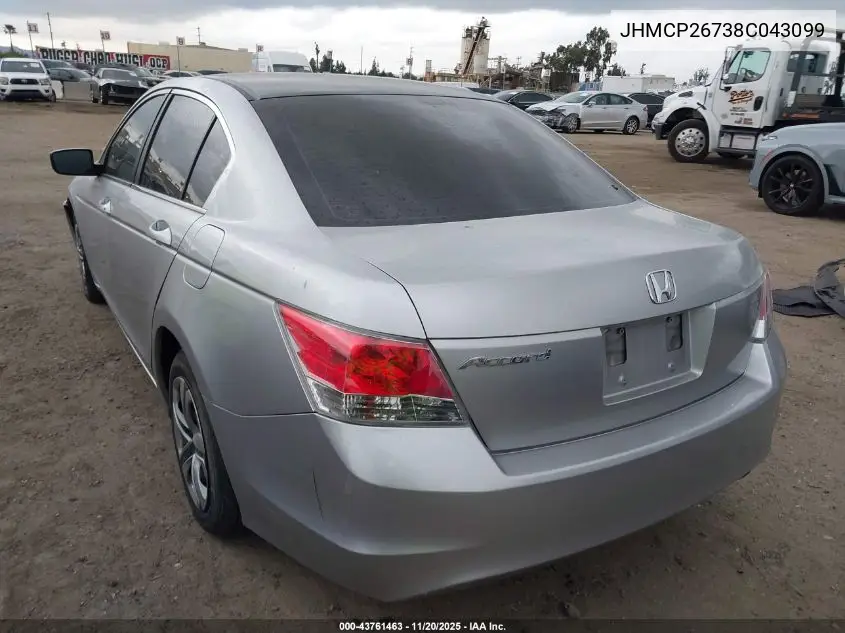 JHMCP26738C043099 2008 Honda Accord 2.4 Ex