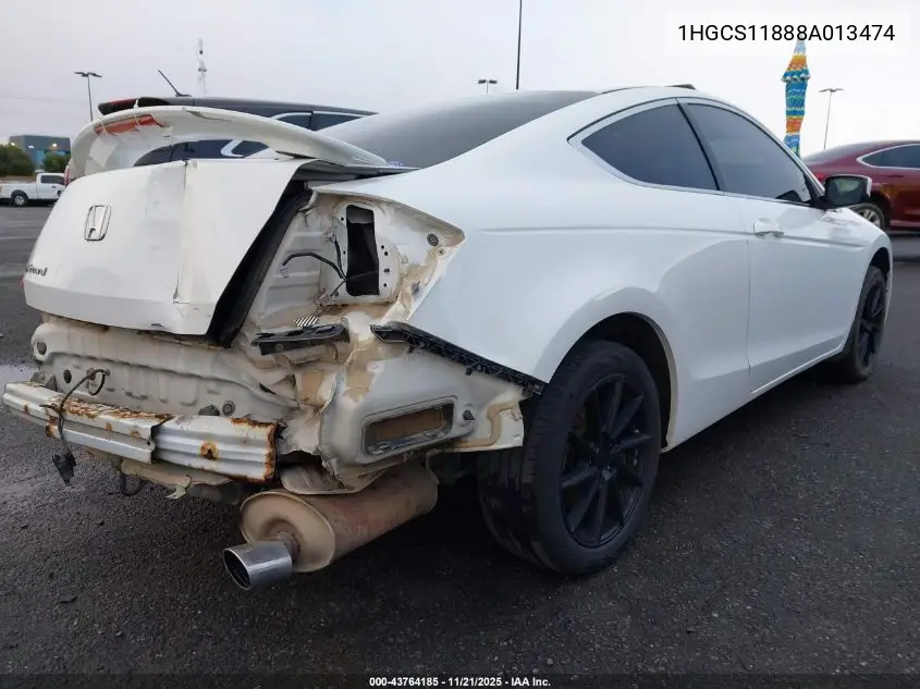 1HGCS11888A013474 2008 Honda Accord 2.4 Ex-L