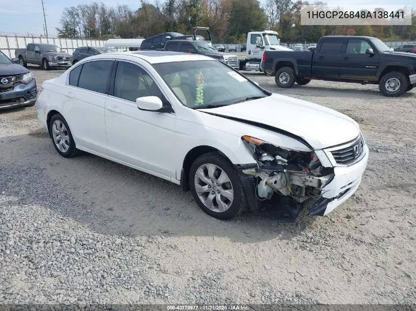 1HGCP26848A138441 2008 Honda Accord 2.4 Ex-L
