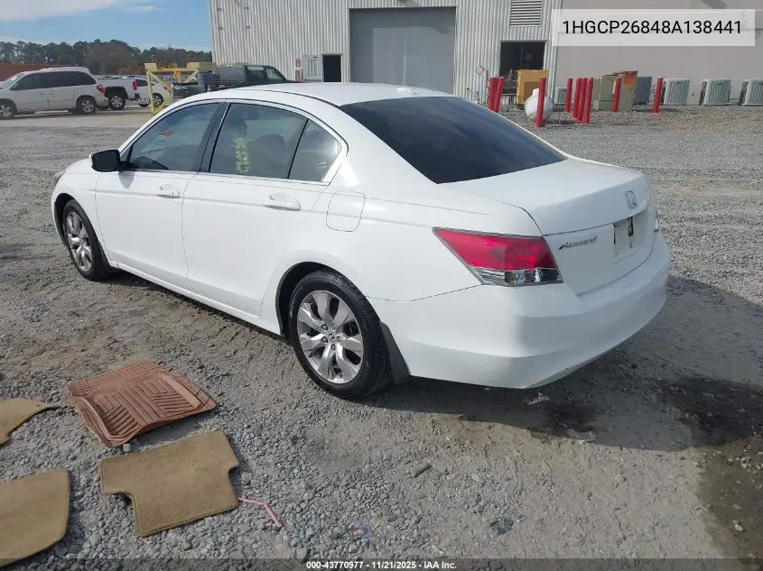 1HGCP26848A138441 2008 Honda Accord 2.4 Ex-L